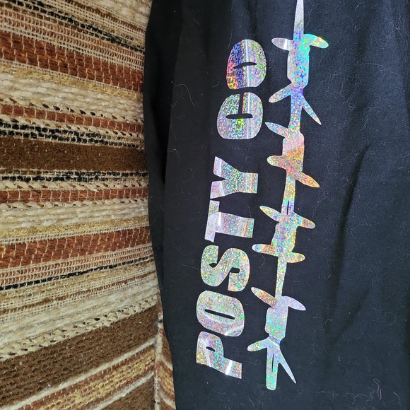 POST MALONE HANDMADE HOODIE SWEATSHIRT 2XL UNISEX. ALWAYS TIRED*SUNFLOWER - Picture 9 of 10